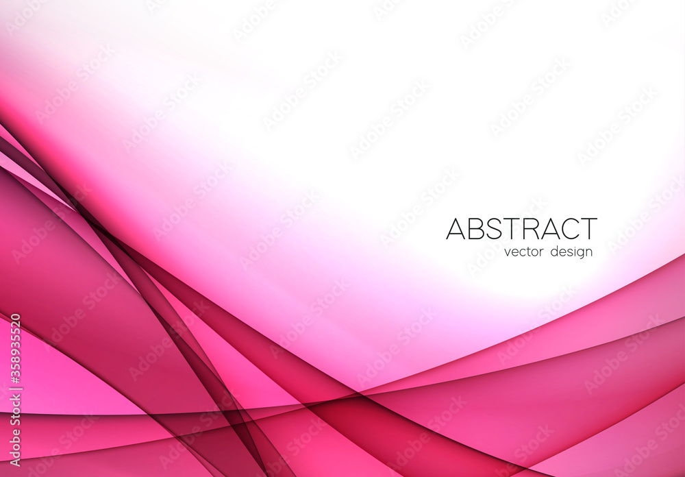 Poster Color abstract transparent wave design element