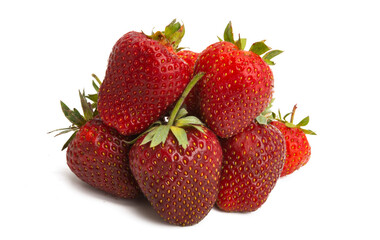 ripe strawberry isolated