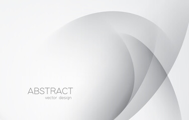 Abstract white monochrome vector background, for design brochure, website, flyer. Smooth white wallpaper for certificate, presentation, landing page