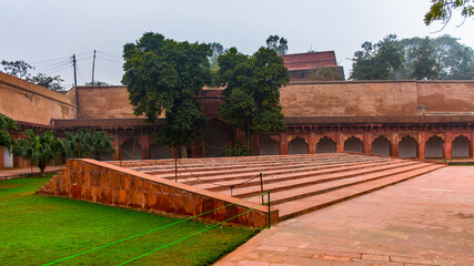 Fototapeta na wymiar It's Red Fort of Agra, India. UNESCO World Heritage site.