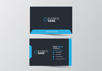 business card. visiting card template two sides