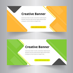 Corporate Business Concept Bannar Design. Web Banner Template.