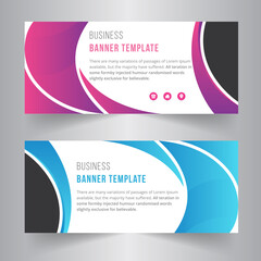 Fototapeta premium Corporate Business Concept Bannar Design. Web Banner Template.