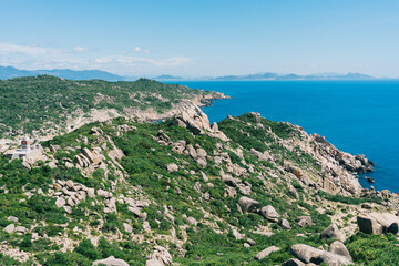 A landscape picture of Cu Lao Xanh island, Quy Nhon province, Vietnam