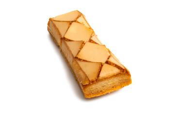 puff pastry cookies isolated