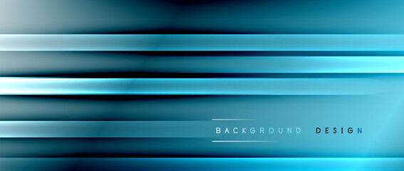 Fototapeta premium Bright gradient neon lines abstract background