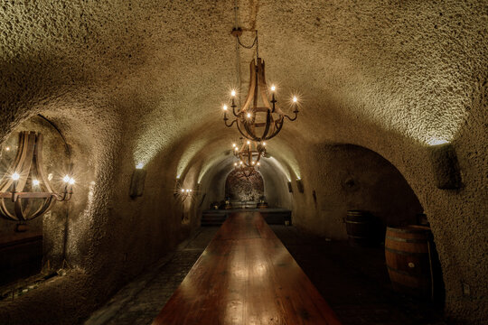 VIP Room in Cave of Kunde Winery in Kenwood, Sonoma Valley, California