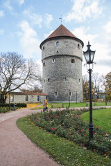 Fototapeta na wymiar A part of Tallinn old town, Estonia
