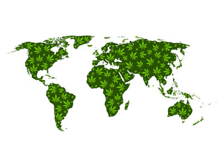 Cannabis world map