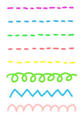 色々な線　ライン　模様