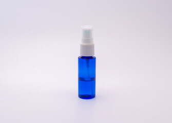Alcohol spray on a white background.