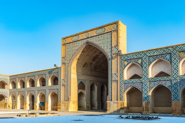 Fototapeta premium It's Jameh Mosque of Isfahan, Iran. This mosque was found in 771