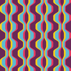 Simple abstract seamless pattern. Colorful accent for any surface.