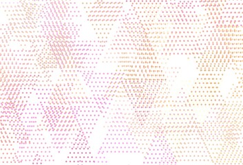 Light Pink, Yellow vector template with crystals, circles.