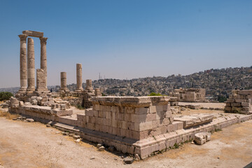Fototapeta premium Ruins in Amman cìtadel