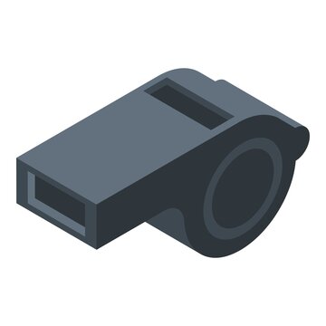 recommend clip art: Sport whistle icon. Isometric of sport whistle vector icon for web design isolated on white background