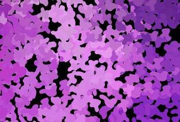 Fototapeta na wymiar Dark Purple vector background with abstract shapes.