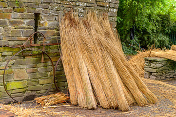 Straw in Bunratty village (End of the Raite river) is an authentic small village in County Clare, Ireland