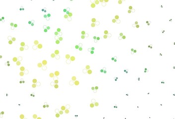 Light Blue, Green vector background with spots.