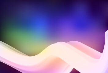 Light Multicolor vector glossy abstract background.