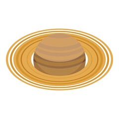 Fototapeta na wymiar Saturn planet icon. Isometric of saturn planet vector icon for web design isolated on white background