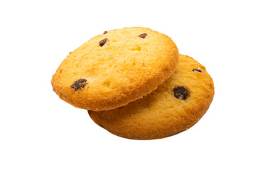 cookies with chocolate isolated