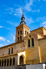 Fototapeta na wymiar It's Iglesia de San Esteban (San Esteban Church), Segovia, Spain