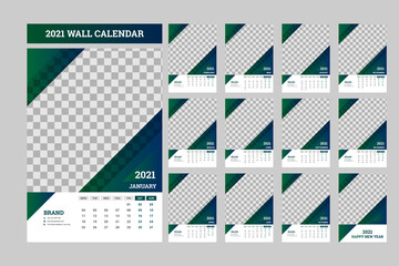 2021 Wall Calendar Design.
