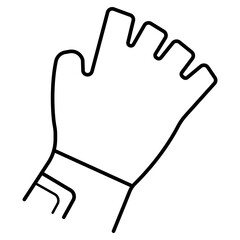 sport gloves icon vector illustration