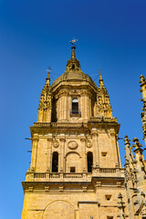 It's One of the towers of the New Cathedral of Salamanca, Spain, UNESCO World heritage