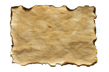 Fototapeta premium old yellow charred paper
