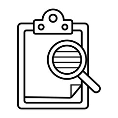 search file document icon vector