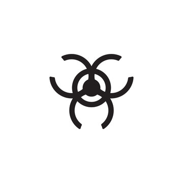 Bio Hazard Icon, Medical Icon Vector