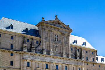 It's Royal Monastery of San Lorenzo, El Escorial, Madrid, Spain. UNESCO World heritage site