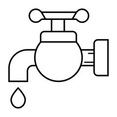 Water tap icon vector illustration