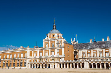Fototapeta premium It's Royal Palace of Aranjuez, a residence of the King of Spain, Aranjuez, Community of Madrid, Spain. UNESCO World Heritage