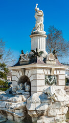 It's Beautiful fountain near the Royal Palace of Aranjuez, Spain. UNESCO World Heritage site