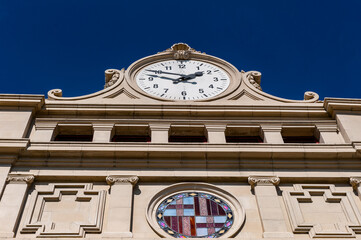 It's Estadi Olimpic Lluis Companys (Barcelona Olympic Stadium) in Barcelona, Spain. Originally built in 1927 for the 1929 International Exposition