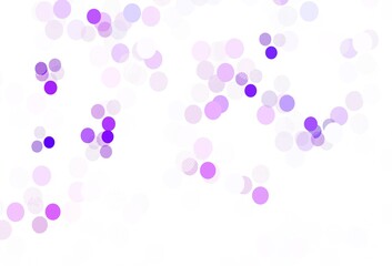 Light Purple vector pattern with spheres.