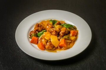 酢豚　Chinese food sweet and sour pork