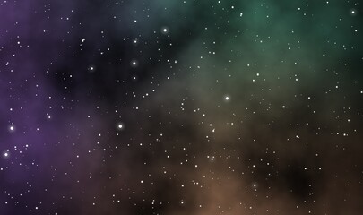 Obraz premium Space scape illustration graphic design background