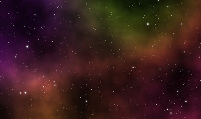 Obraz premium Space scape illustration graphic background