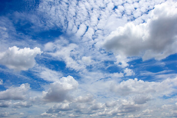 Nature of blue sky with white cloud