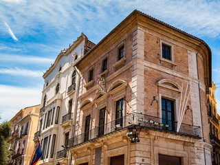 Fototapeta na wymiar It's Architecture of the Historic Centre of Valencia, Spain