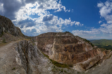 Quartz mine in the Jizera Mountains