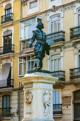 Obraz premium It's Monument to the Poet Llorente, Valencia, Spain