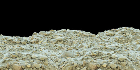 3D rendering of a ground texture