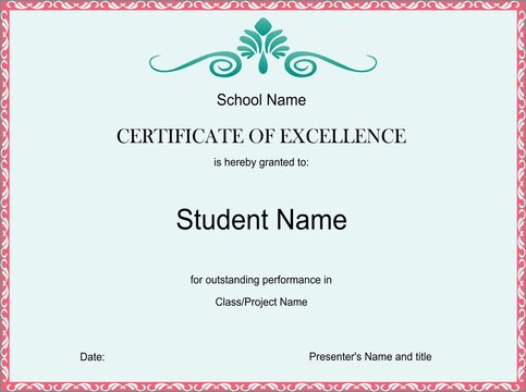 certificate of completion template Excellence