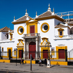 It's Plaza de Toros (Bull Square) in Seville, Spain.