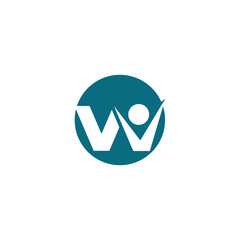 W Letter Logo Template
